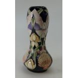 Moorcroft vase in the Shells & Doves design. Trail piece, height 15cm.