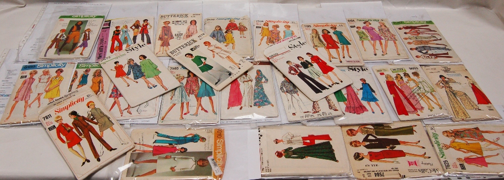 Sewing patterns x 45 - c1960/70's by Simplicity, Vogue, Le-Roy Weldons, Style,