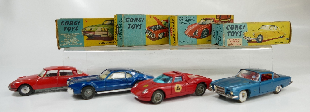 Corgi 210S Red Citroen DS19 in excellent or near mint condition in fair condition box (end flap - Image 3 of 3