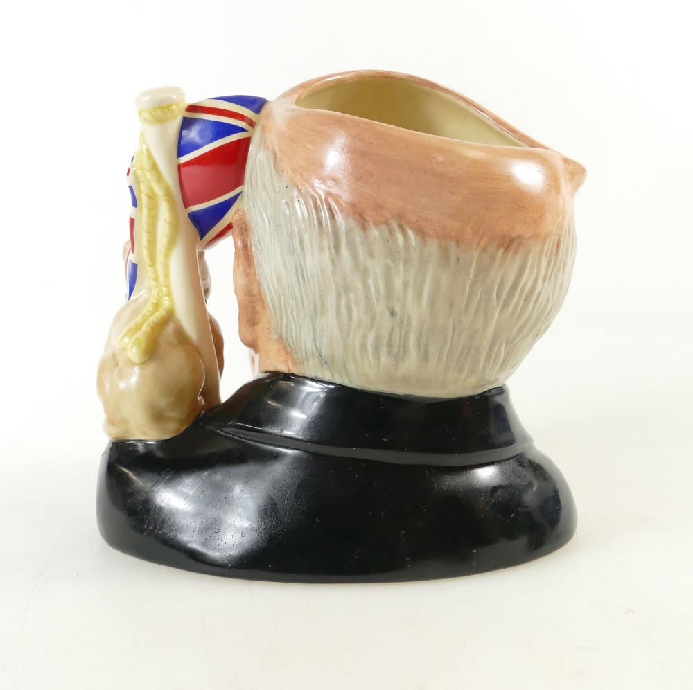 Royal Doulton large character jug Winston Churchil D6907, - Image 4 of 4