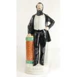 D. L. MOODY an American evangelist Staffordshire figure 36cm.