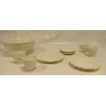 Wedgwood dinner and coffee set in the Willow Weave design (55 items,