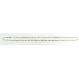 18ct Gold Ladies necklace chain 58cm long. Weight 12.2g.