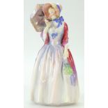 Royal Doulton figure Miss Demure HN1560 in red & blue colourway,