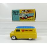 Corgi 422 Yellow Bedford Van in near mint condition and in original good+ condition box.