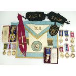 Large quantity of RAOB (Royal Antediluvian Order of Buffaloes) medals / Jewels & memorabilia.