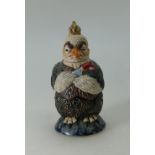Burslem Pottery Grotesque bird 'Queen Victoria', inspired by Martin Brothers.
