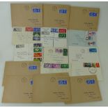 Good collection of early QEII & GEO VI FIRST DAY COVERS, some registered but lightly cancelled.
