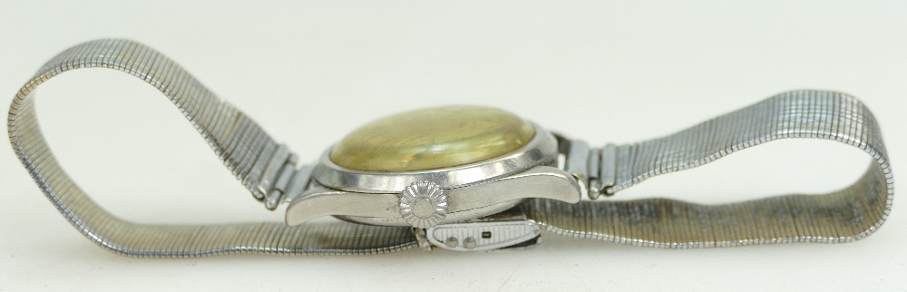Omega Gents Wristwatch in steel case. Not working. 33mm wide inc crown. c1930's / early 1940's. - Image 4 of 4