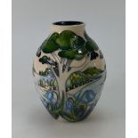 Moorcroft Grassmere Bluebell vase, numbered edition 9. Designed by Nicola Slaney, height 13cm.