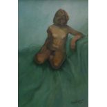 HARRY SMITH R.I. MPFS, SGA, ATD, NDD, acrylic oil on canvas - NUDE subject JANE.