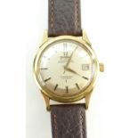 18ct Gold Omega Gentlemans Constellation calendar automatic chronometer wristwatch with Pie Pan