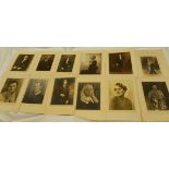 Large group of THIRTY ONE (plus four smaller oddments) named and unnamed LAFAYETTE photographs -