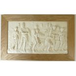 Wedgwood prestige large plaque from the Genius collection "Death of a Roman Soldier" in wood frame,