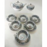 Wedgwood Florentine pattern part tea set (14 pieces)