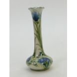 William Moorcroft Macintyre Florian vase in the Cornflower design, height 15.
