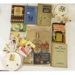 Books including - The Sweet Shop by Charles Vernon, Learning to Spell,