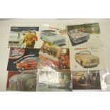 A collection of vintage advertising CAR related PAMPHLETS,