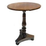 George IV Mahogany Side Table (70cm Tall x 51cm Diameter)