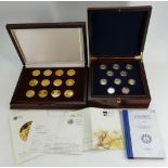 9 x 22ct gold proof £25 coins from the Royal Mint 'History of the Royal Navy' Collection.