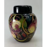 Moorcroft Queens choice ginger jar, designed by Emma Bossons. Height 20cm.