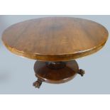 Victorian Rosewood Round Loo table,