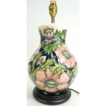 Moorcroft Lily design Lamp Base,