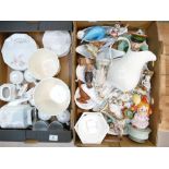 A mixed collection of ceramic items to include miniature Portmeirion Botanicals themed tea set,