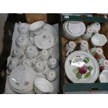 A mixed collection of items to include Royal Doulton Tumbling Leaves part tea set together with