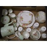 A mixed collection of tea and coffee ware to include - Taylor and Kent Phlox part tea set and hand