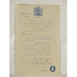 Original and genuine Royal Warrant issue