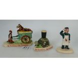 Carlton ware hand painted Guiness advertising horse & cart group,