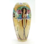 Moorcroft prestige May Queen vase , signed by designer Nicola Slaney. Numbered Edition 9.