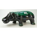 Blue Mountain Pottery Large Figure of a Hippopotamus