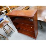 Reproduction mahogany 3-tier bookcase