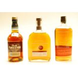 A bottle of Bulleit Bourbon Whiskey,