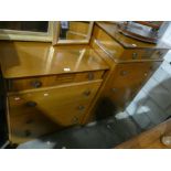 Pair of 1930s ladies and gents chest of drawers (2)