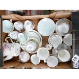 A collection of ceramics to include a Royal Vale polka dot tea set,
