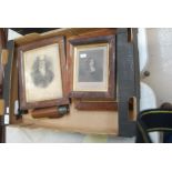 Three early 19th century rosewoof framed prints depicting; Earl Grey,