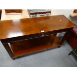 Reproduction hall table with single drawer