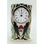 Moorcroft Talwin clock designed by Nicola Slaney.