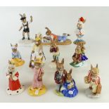 Royal Doulton bunnykins On Line (cert), Sightseer, Judge, Father ( cert), Knock out, Astro,