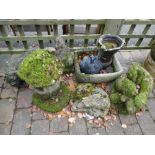 Stone and resin garden ornaments (8)