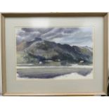 Reginald George Haggar (1905-1988), watercolour painting of ''Silver How'' Grasmere in wood frame,
