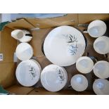 Royal Doulton Bamboo pattern D6446 part tea set to include 6 cups & saucers,