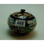 Moorcroft Breden Hill Lidded pot, limied edition 25/50 and signed by designer Vicky Lovatt.