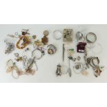 Two large bags containing large quantity of jewellery and other items including gold & silver,