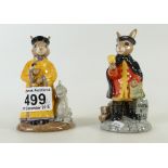 Royal Doulton UK I C bunnykins Mandarin DB252 and Town Crier DB259.