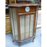 1930's display cabinet with Smiths clock insert