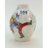 Moorcroft Snow Angel vase designed by Helen Dale. Height 12.